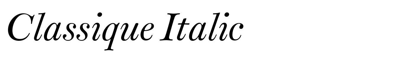 Classique Italic